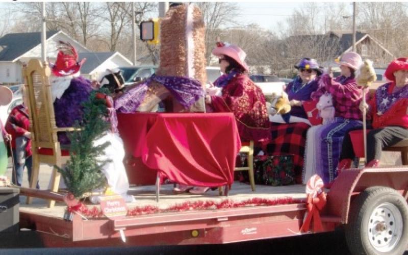 During the Baxter Springs Christmas Parade Saturday
