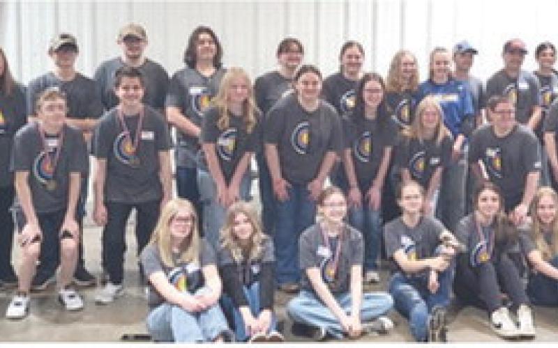 The Riverton Archery team will be leaving April 23 to go compete at Nationals in Sandy, Utah. The Riverton team pictured above include but not in order Hudson Asher, Shelbey Barnett, Payton Baylor, Echo Chastain, Teagan Douglas, Vincent Elliott, Lauren French, Grant Gilmore, Grady Gorman, Mackenzie Haywood, Mason Hill, Bailey Hodge, Haylie King, Ethan Kirk, Kaylee Lafata, Jackson Livingston, Brayden Martin, Sydney Moore, Kaylee Nowlin, Natalee Porter, Katie Rogers, Kendel Root, Colton Seidletz, Alexis Shous