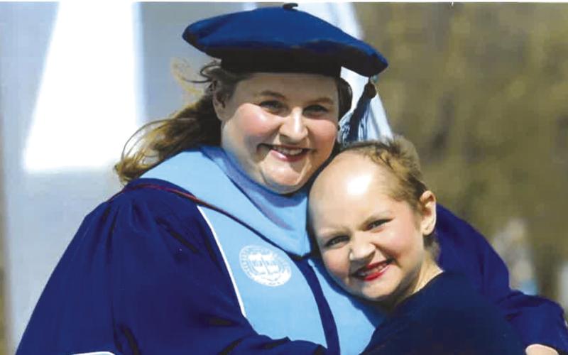 Dr. Sarah Maxton with her daughter Eva Maxton.