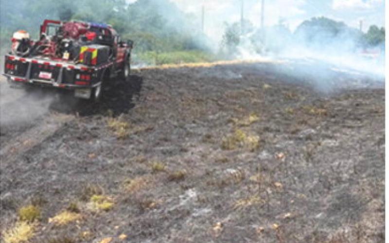 Dry ground, winds increase fire hazard