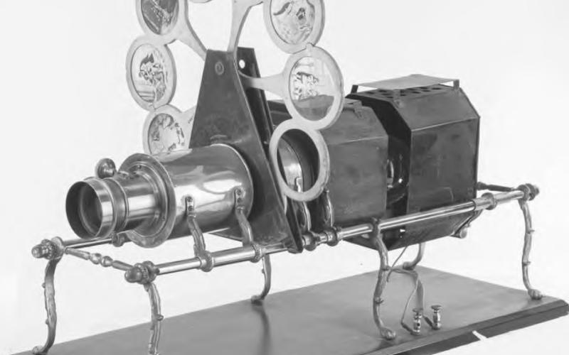 ‘Magic lanterns’ used by traveling showmen to project images