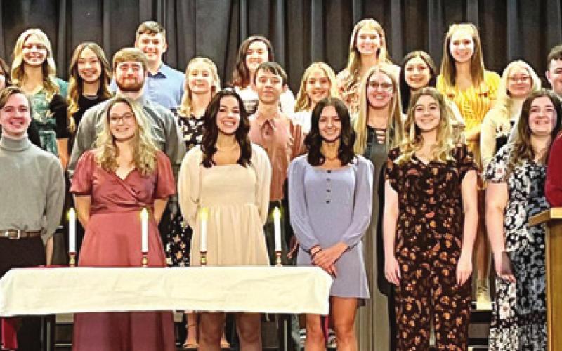 Baxter Springs High School inducts new NHS members