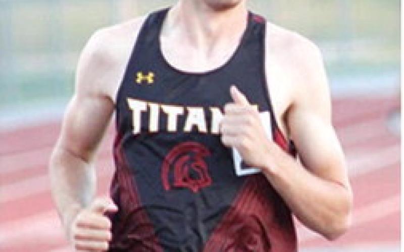 Columbus Titan Junior, Levi Simpson, became the CNC League Champion in the 800 Meter Run with his win at the league meet, Thursday, in Girard. Levi ran a time of 2:01.51 minutes to take the win and the title.