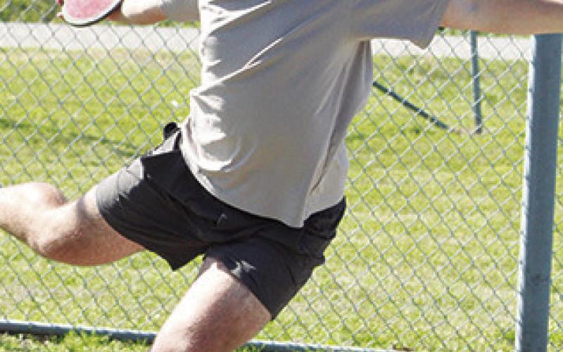 Columbus Titan Freshman, Jace Gaither, tossed the Discus 148 feet, 6 inches to earn the CNC League Champion Title at the league meet, Thursday, in Girard.