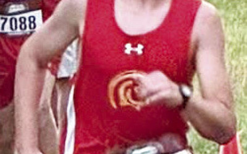 Titan Seventh Grader, Trevor Lacen, placed second in boys two-mile race at the first meet of the season for the junior high team with a time of 15:18.21 minutes. Courtesy photo.