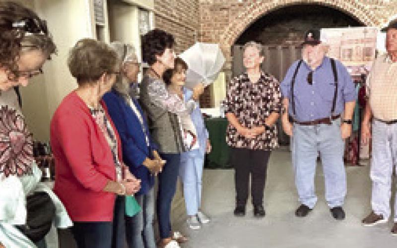 A ceremony was held recently for Connie Way as she received the first Community Volunteer Award in Baxter Springs. Courtesy photo.