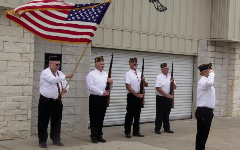 Members of the American Legion once again recognized the fallen service members with their traditional Memorial Day Service at several county cemeteries. They began at 9 a.m. at the Columbus Cemetery followed hourly by Greenlawn, Edgemand and Hosey Hill. Those involved were Randy Bass, Danny Langerot, Sr., Steve Davis, Mike Colbert and Aron Davolt. Taps was played by Andrew Low.