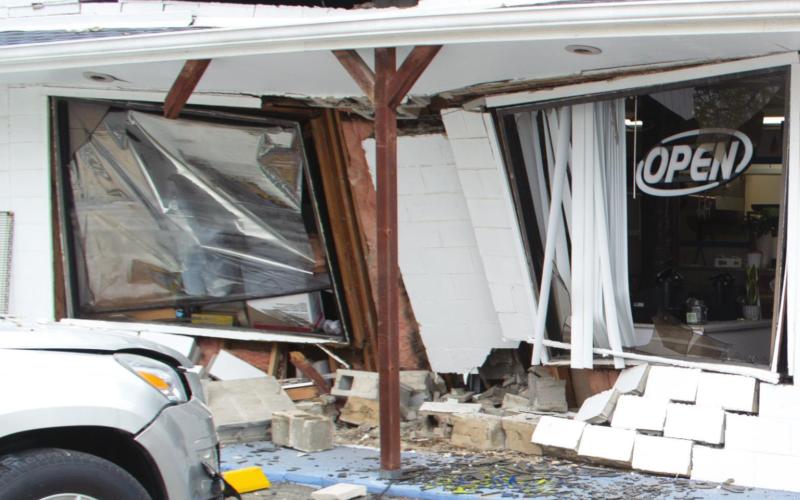 Fortunately there were no injuries
