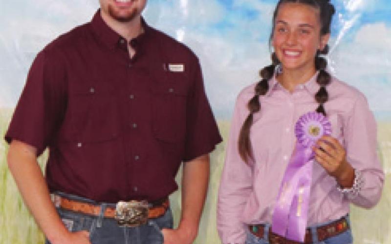 In the Senior Fitting and Showing class Brylie Johnson was Reserve Champion. Johnson also had the Reserve Champion Market Hog.
