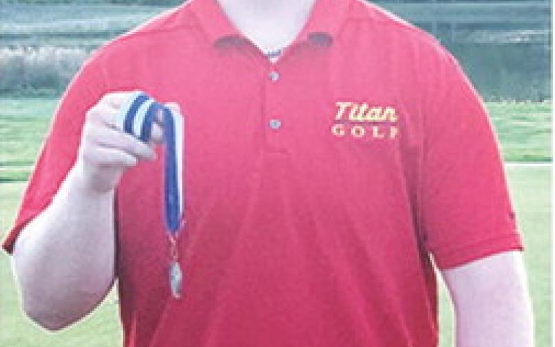 Titan Senior, Kanyen Smith, placed fifth in the St. Mary’s-Colgan Golf Tournament shooting an 84 on the course at Crestwood Country Club in Pittsburg, Tuesday. Courtesy photo.