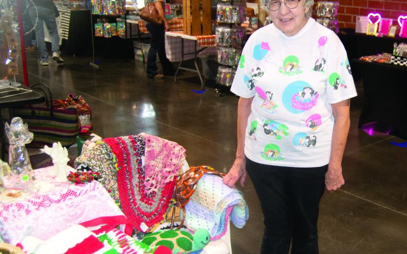 A large crowd attend the State Theatre Pop Up Market Saturday featuring an array of crafts and good eats available from local vendors. John and Heather DePratt owners of the State Theatre are planning a repeat before Christmas.