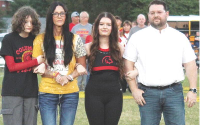 Senior Jacianna Heflin was recognized during Senior Night Ceremonies, October 17, at Titan Stadium. Jacianna is four-year member of the Titan Band. She was escorted by her parents, Jason and Malinda Heflin and sister Jocelynn.