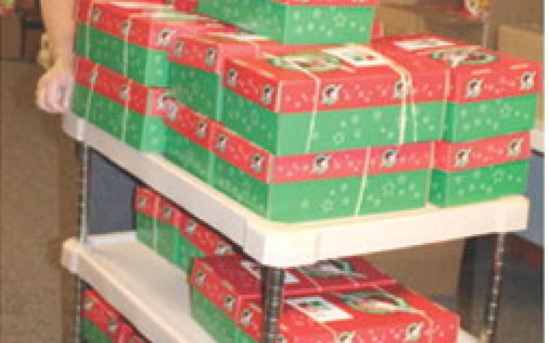 This year 216 boxes were sent to children around the world from Columbus and Oswego First Baptist Churches through the Samaritan’s Purse Operation Christmas Children. The drop off location closed for this year. The Oswego church brought 52 boxes for delivery. For information for next year contact Charlotte Scott 620-762-2738.