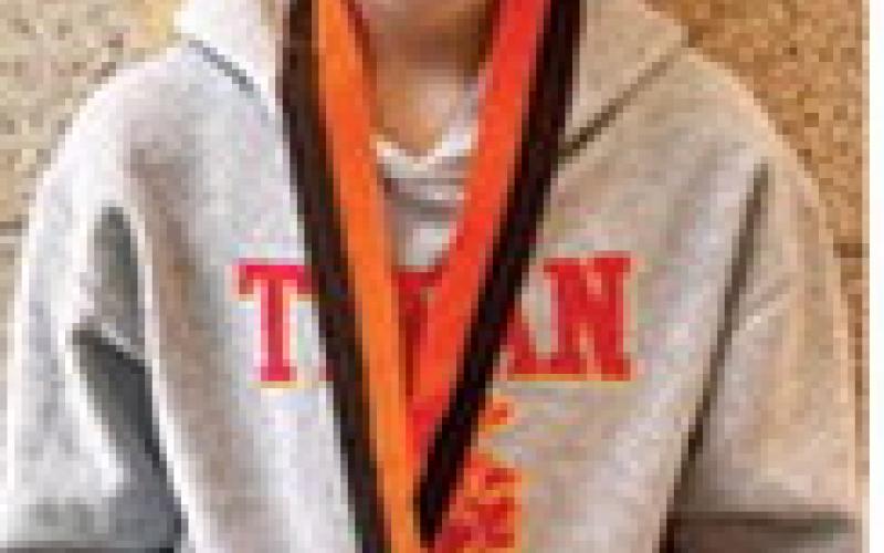 Elle Jessee placed second in the AM session of the Bulldog Classic, January 18 at Independence in the 10U Girls 65/70 weight class. Courtesy photo.