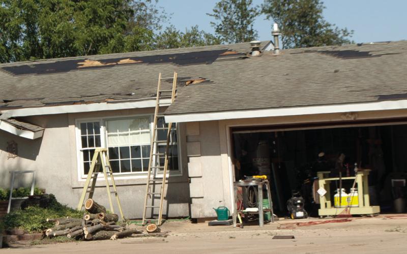 Storm damages county homes, property