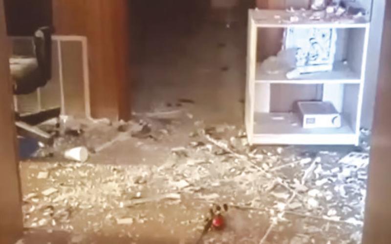 Unknown persons did extensive damage to the Weir Baptist Church. The damage has since been cleaned. The incident is under investigation. Anyone with information should contact the Cherokee County Sheriff. Courtesy photo.