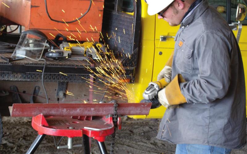 Welding students at Coffeyville Community College