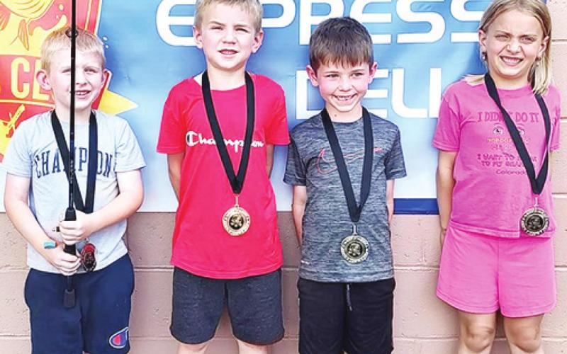 Columbus Bass Club Kids Fishing Tourney winners