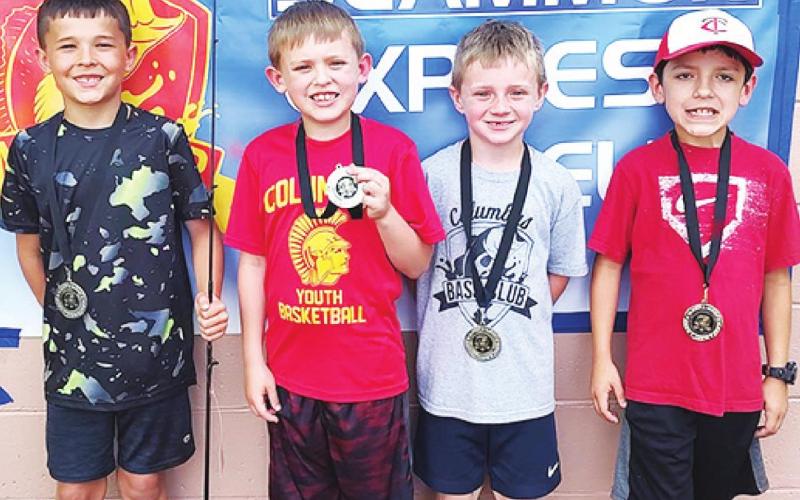 Columbus Bass Club Kids Fishing Tourney winners