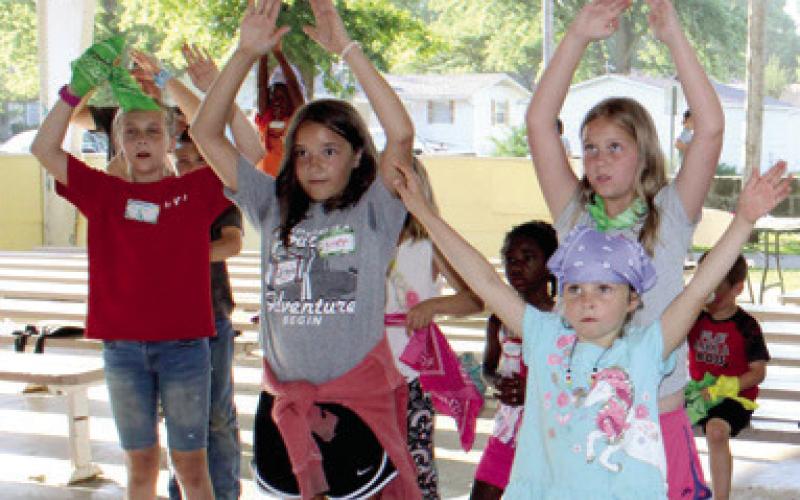 “The Great Jungle Journey” vacation Bible School has been underway this week in Columbus City Park. Tonight is the final weeknight installment. Center Christian Church is conducting the VBS.