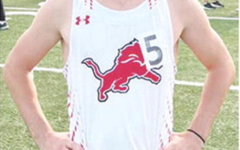 Baxter Springs High School Sophomore, Jaxon Dekeyser, won the CNC League Championship in the 110M High Hurdles. Jaxon surpassed his previous personal best with a time of 17.57 seconds to win the title. He took second in the 300M Low Hurdles with a time of 43.24 seconds. Courtesy photo.