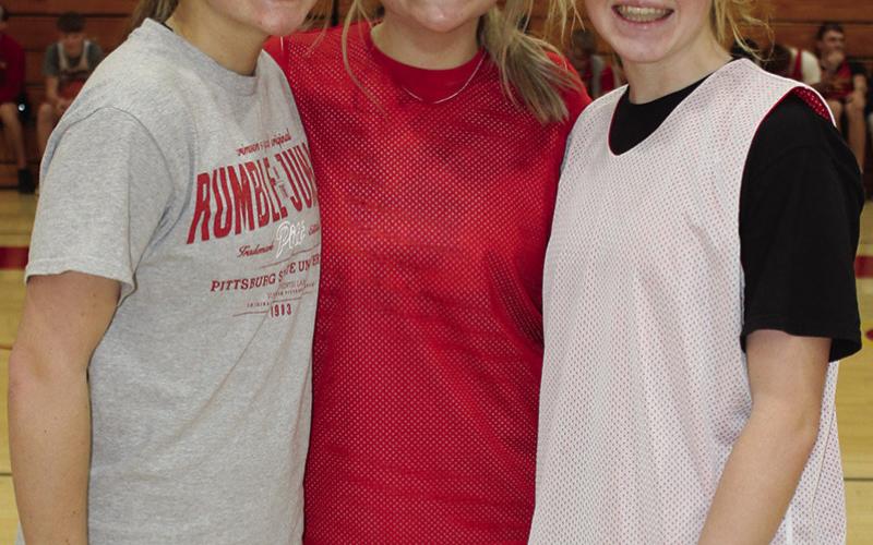 Lady Titan Junior Basketball players for the 2022-23 season were introduced during Meet the Titans, Novermber 28, at the Ttian Gymnasium. Ava Harman, Macey Allison, and Graci Major are the junior support for the Lady Titans.