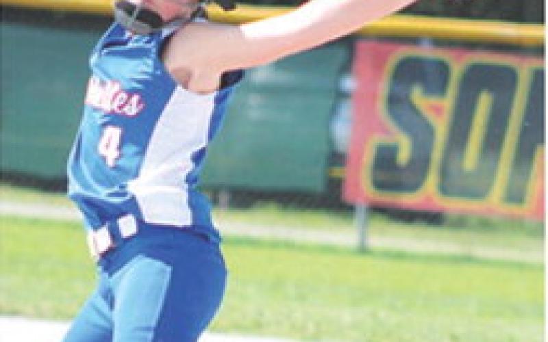Ruby Ellis, pitcher for the 10 and Under Columbus Rockette Softball Team, got the win in the circle during the championship game of the Chad Saporito Summer Softball Classic and the USSSA State Championship. She hurled a no-hitter in the state title game backed up by a solid defense.