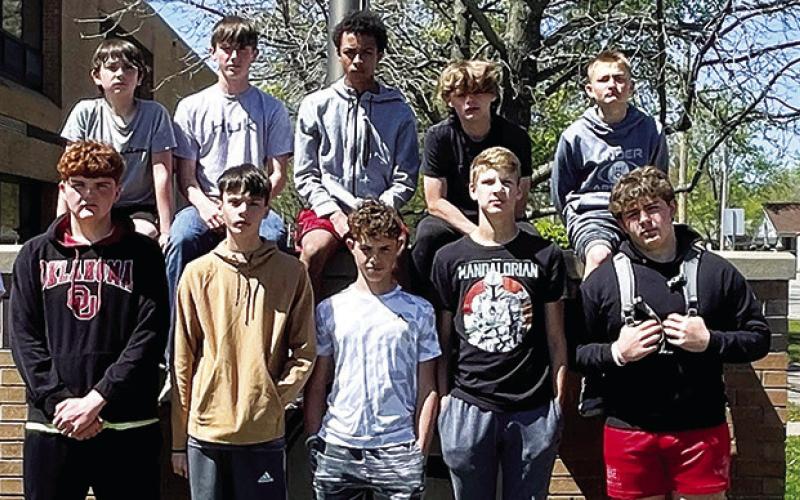 Titan Boys Eighth Grade Thinclads first at Girard