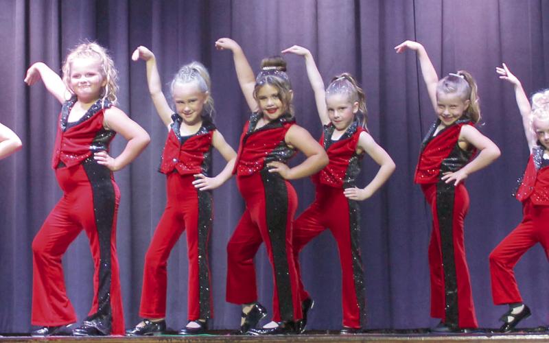 A recital was held by Natalie’s School of Dance recently. Youngsters of all ages participate in the snappy routines and are arrayed in a wide variety of costumes for the performances.