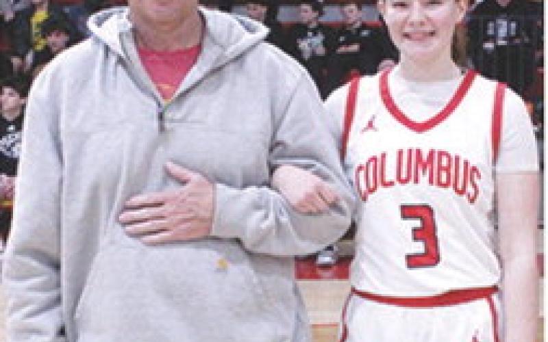 Lady Titan Senior, Katelyn Draeger, was recognized during Senior Night at the Titans final home game against Frontenac, Monday night at the CUHS Gymnasium. Katelyn is a four-year member of the Lady Titan Basketball Team. She is the daughter of Ben and Elesha Draeger.