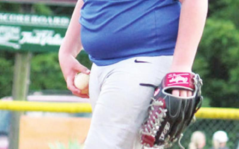 Kash Smith was on the mound for the Lions Team in the Cal Ripken 12 and Under game, Thursday on Volunteer Field at the Columbus Community Field Ball Park. VFW took the win over the Lions.