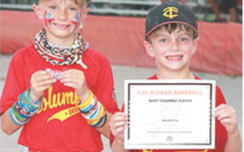 The Columbus Cal Ripken Rookies are the Kansas Cal Ripken 8U Rookie League State Runners-up after falling to Parsons in the best-of-three tournament, July 11-12 at the Columbus Community Field Ball Park. Jordy Foster received the WOW Award and Knox Crain was named the Most Valuable Player of the 4-15, Game 1 loss to Parsons.