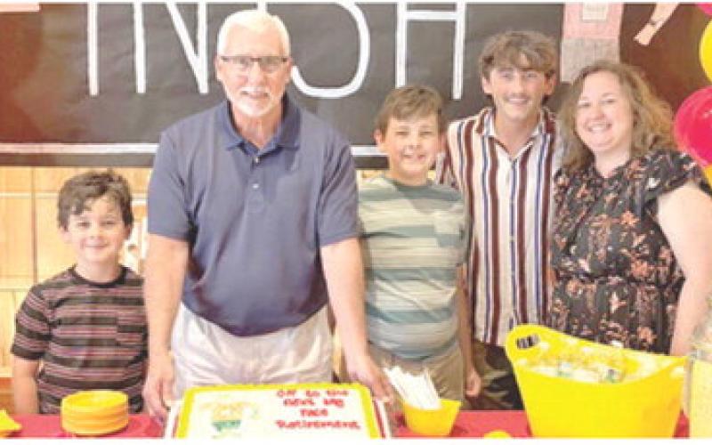A good-bye party was held in the Central School foyer in honor of Superintendent Dr. Brian Smith at the end of school. A graduate of Columbus High School he came back to the local district in 2018 following a 16 year stint at Galena.