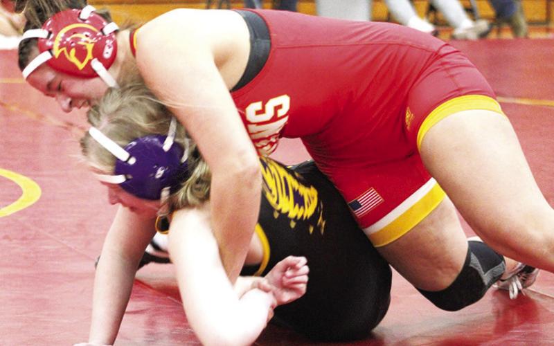 Lady Titans host five-team duals
