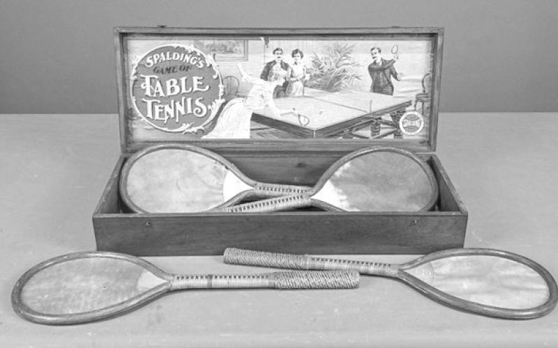 Sporting goods manufacturer Spalding has been making table tennis sets for more than a hundred years. In this case, it’s much more expensive to buy antique than brand new. Photo Credit: Copake Auction Inc.(c) 2026 by Cowles Syndicate Inc.