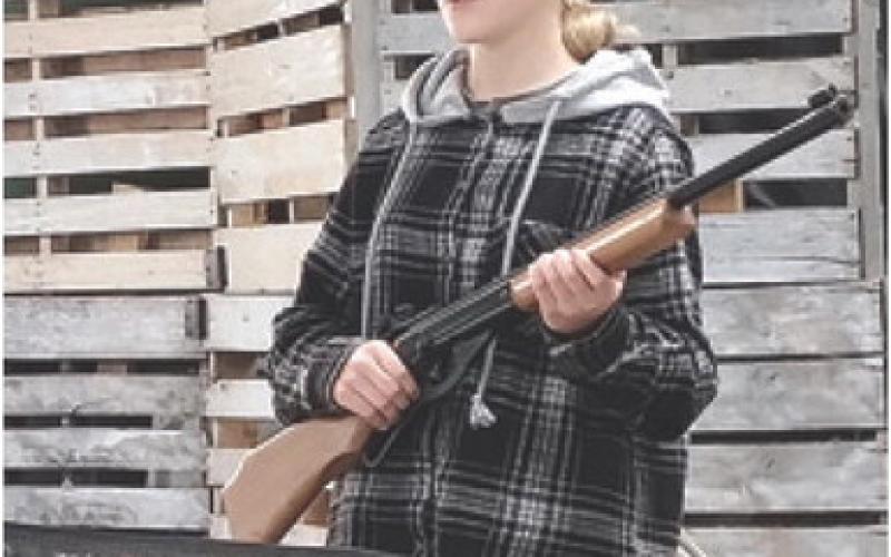Allison Brown gave a project talk on BB guns and their proper use at the Glittering Stones March meeting. Courtesy photo.