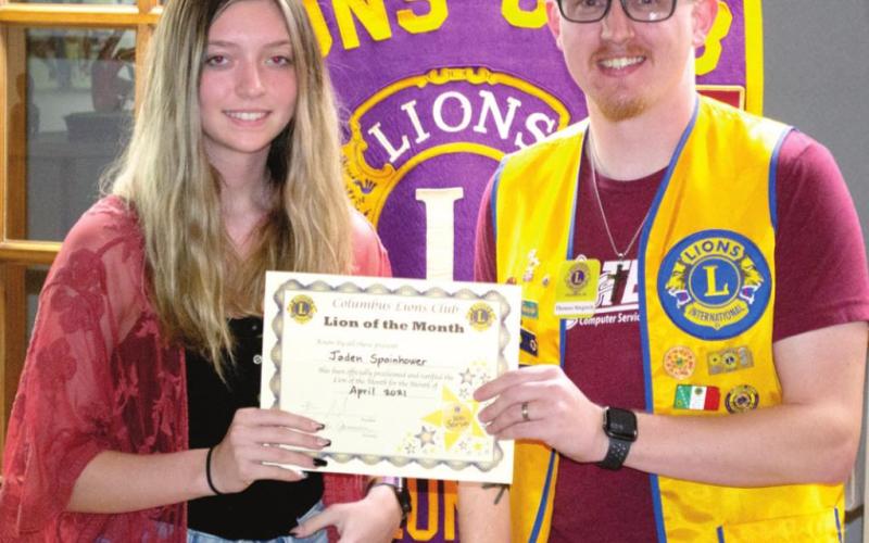 Spainhower honored by Lions Club