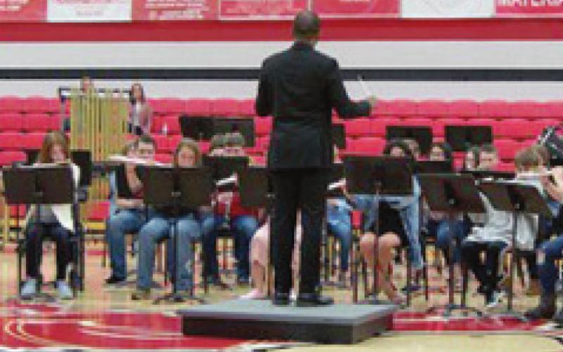 Instrumental musicians at Baxter Springs
