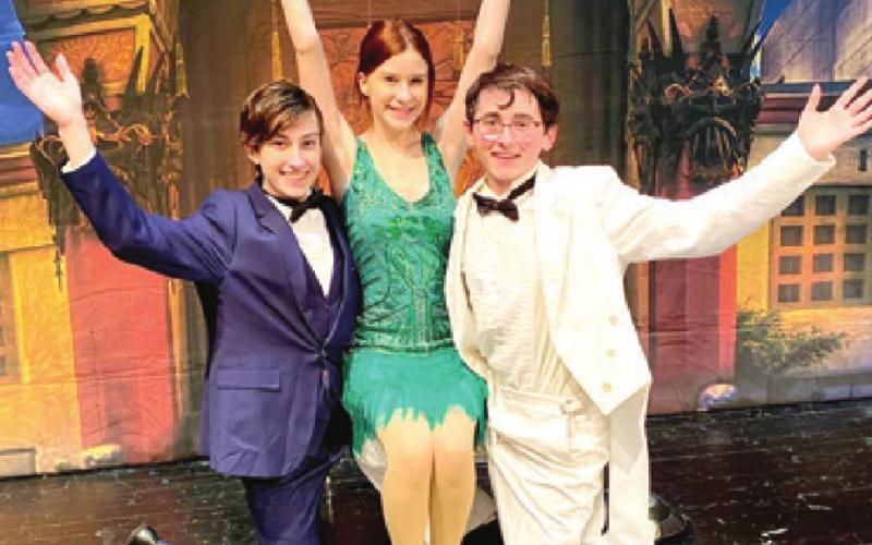 Singin’ In The Rain JR. will be performed January 7 and 8 at 7 p.m. at the James R. Christman Performing Center in Galena. The cast includes a number of Cherokee County youth as well as several from Joplin, Mo. See page 3 for more information. Courtesy photo.