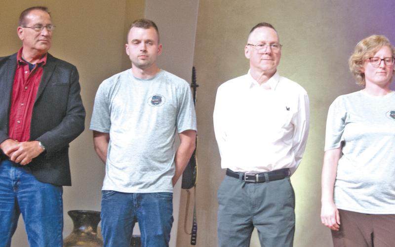 Certificate of Appreciation was given to the reserve officers on the Galena Police DepartmentWayne Nelson, PT Master Patrol Officer/Rangemaster/Head of Reserves, Aaron Mitchell, Reserve, Lacy Waechter, Reserve