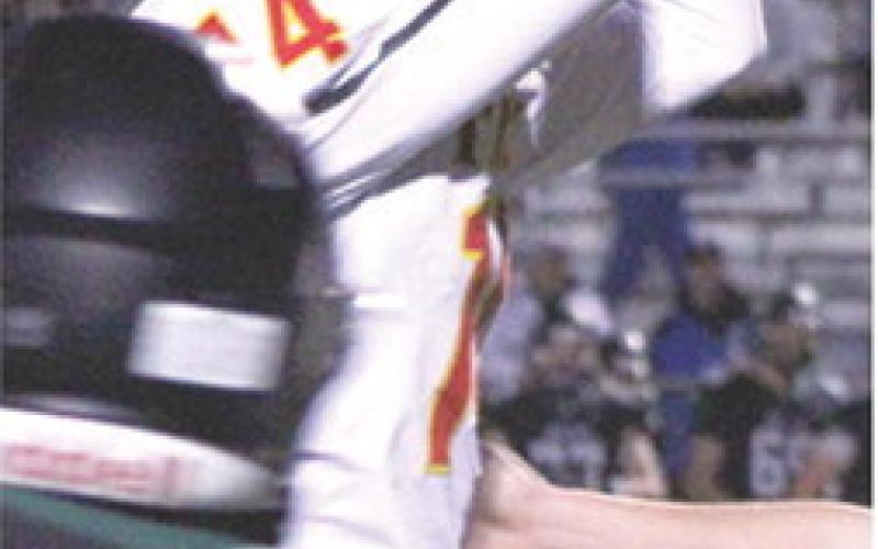 Brandon Stice, Titan Senior, pulls down a catch surrounded by a group of Prairie View Defenders in the 13-34, Columbus loss in the Kansas Class 3A Regional, Friday, in LaCygne.