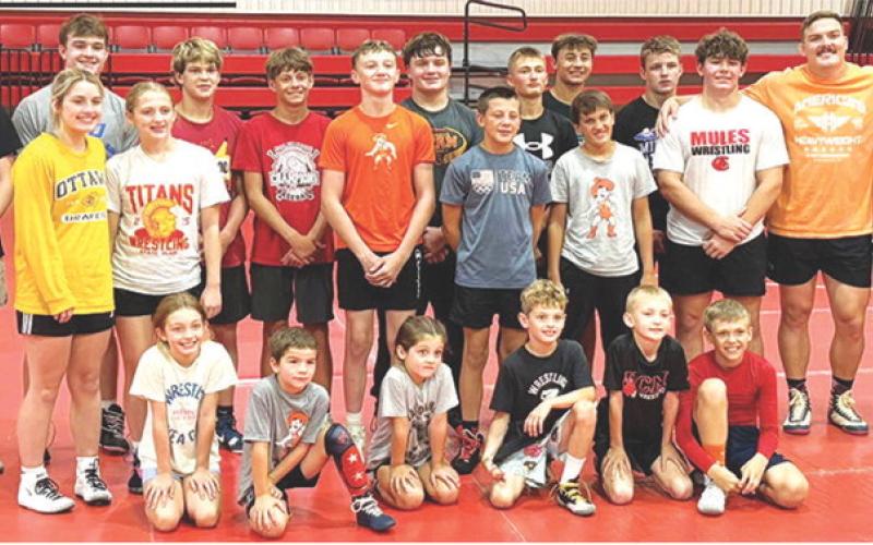 Wrestling Champion hosts camp