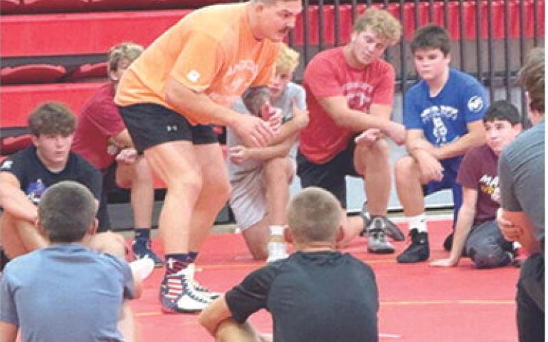 Wrestling Champion hosts camp