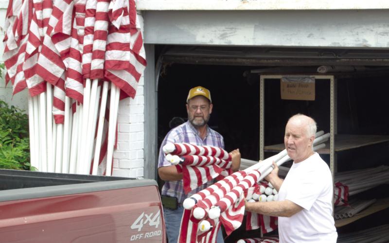 Nothing says Fourth of July more than an abundance of American Flags