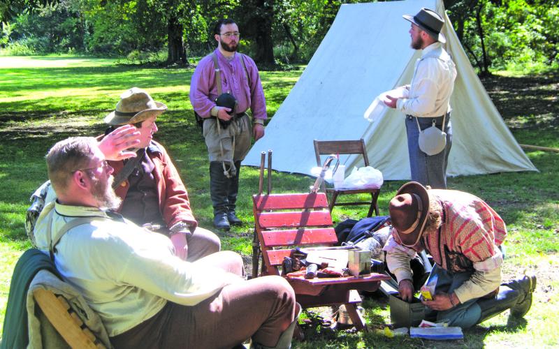 The Twenty-Second/Thirty-Fifth Arkansas Infantry Regiment was a Confederate unit that served in the Trans-Mississippi Theater during the American Civil War. Due to differing numbering system of the Arkansas Military Board and Confederate War Department, it was referred to by both designations at various times portraying Confederate soldiers at the reenactment in Baxter Springs.