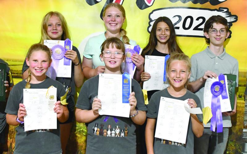 Ribbons were awarded to the participants in the Cherokee County Dog Show held during the fair. One of the categories was the Agility class.