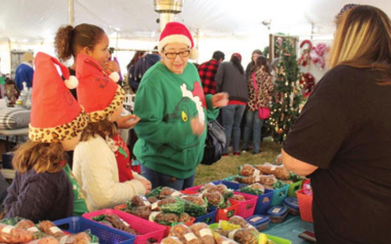First Assembly of God Church in Baxter Springs was the site of a two day Christmas market December 3 and 4. Among items on display were homemade baked goods, crafts, clothing and accessories. Entertainment for the weekend included Jack the Bible Donkey and area musicians. Photos by Dee Riley.