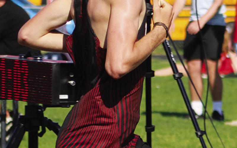 Levi Simpson, Columbus Titan Sophomore, won the 800 Meter Run and was a member of the 4x100M and 4x400M Relay Teams that placed fourth in both events at the CUHS Invitational Track and Field Meet, Tuesday, at the Central School Campus.
