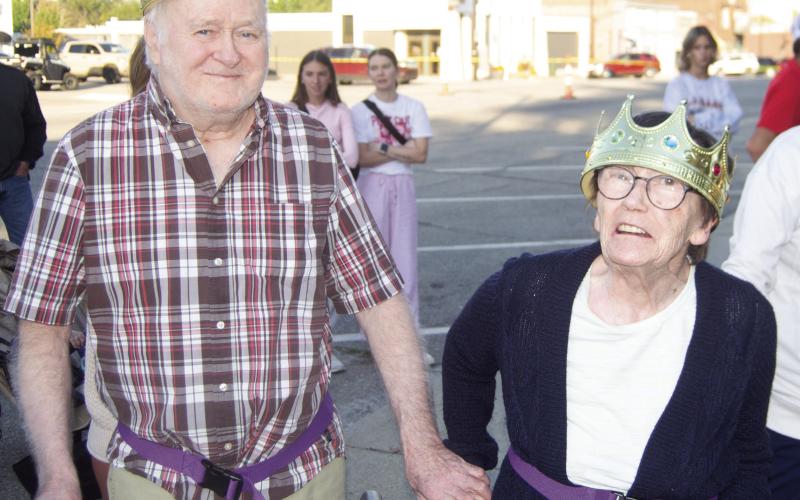 The two residents of Medicalodges of Columbus annually selected as Mr. and Mrs. Columbus were crowned during the Columbus Days program Friday evening. Ivan Queen, an employee of Peabody for Tec Tank and a member of the armed services proudly served his country for eight years. Donna “Dee” Buffalo was a member of the military for three years and was a resident of Joplin, Missouri for many years. The two were crowned Friday night of Columbus Days.