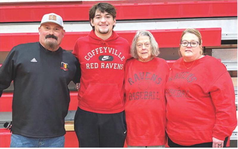 Titan Senior, Jack Vilela, has signed a National Letter of Intent to continue his baseball career at the college level with Coffeyville Community College. Jack was joined by his parents Denny and Krista Vilela and his grandmother Jane Maxton during a signing day held at the CUHS Gym, Friday.